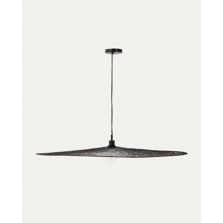 LUZ DE TECTO DE METAL MAKAI COM ACABAMENTO PRETO D 100 CM