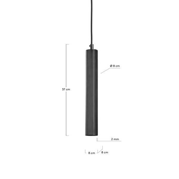 MAUDE BLACK PENDANT