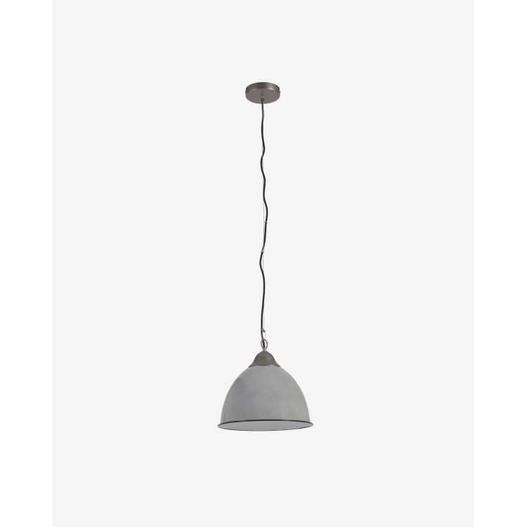 NOVO PENDENTE DE METAL COM ACABAMENTO CINZA