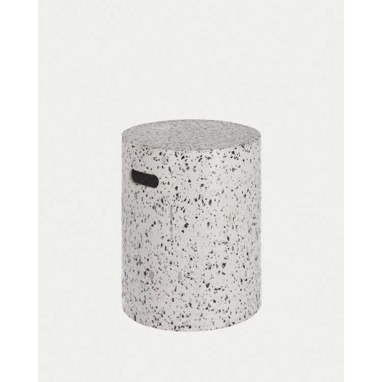 JENELL GARDEN FOOTSTAST EM BRANCO TERRAZZO D 35 CM