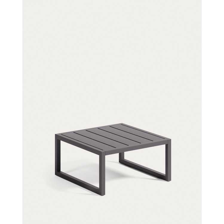 COMOVA 100% OUTDOOR SIDE TABLE IN BLACK ALUMINUM 60 X 60