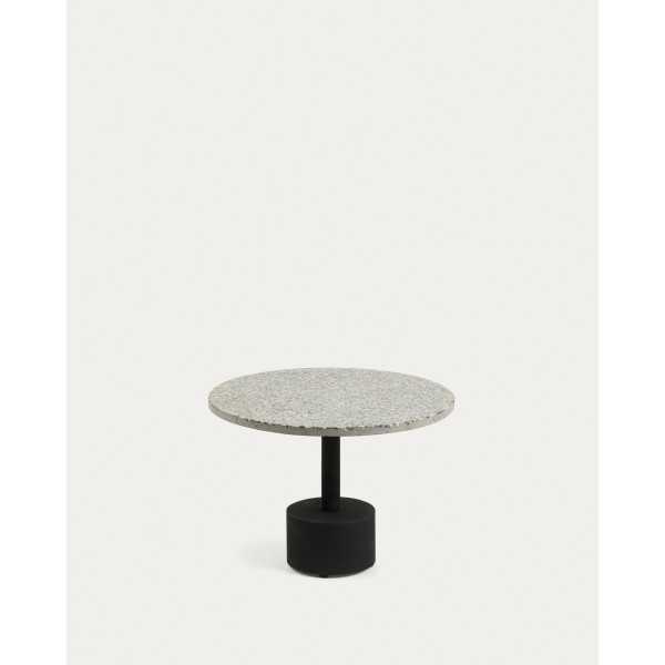DELANO SIDE TABLE IN GRAY TERRAZZO...