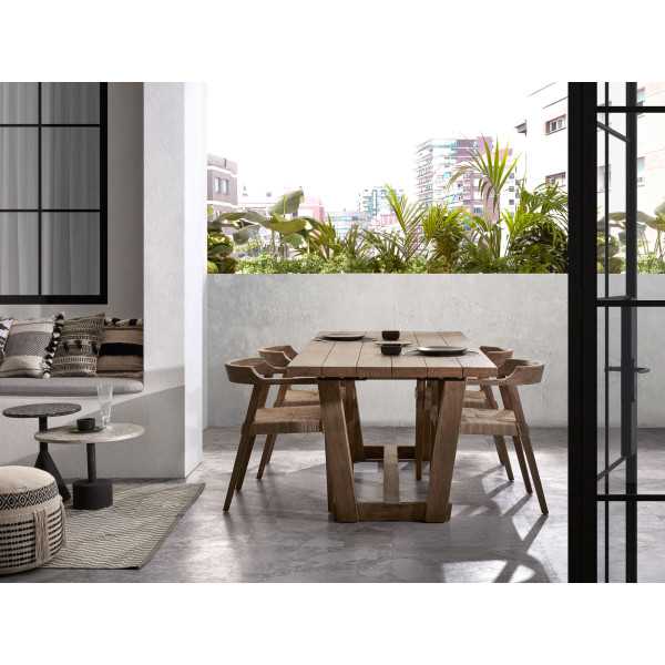 DELANO SIDE TABLE IN GRAY TERRAZZO...