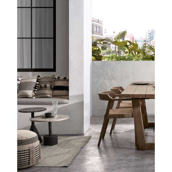 DELANO SIDE TABLE IN GRAY TERRAZZO...
