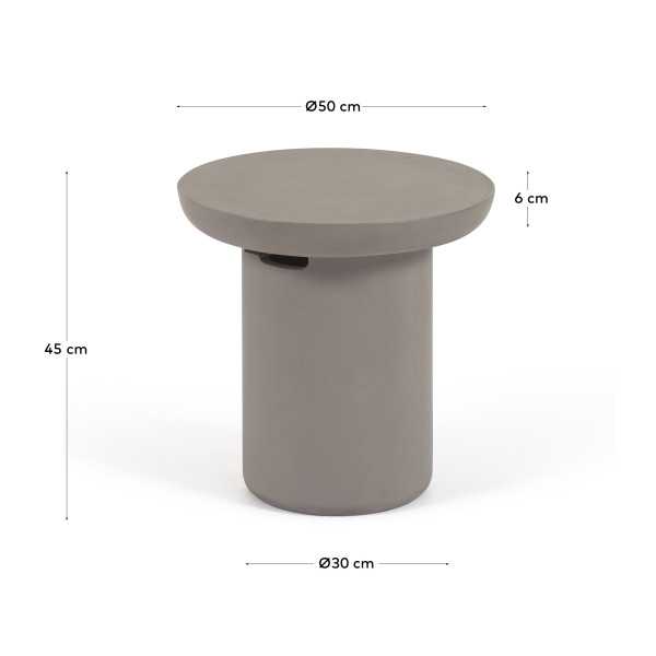 MESA DE APOIO REDONDA DE JARDIM TAIMI...