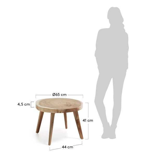WELLCRES SIDE TABLE IN SOLID MUNGUR...