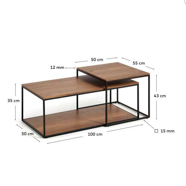 SET OF 2 YOANA NESTING COFFEE TABLES...