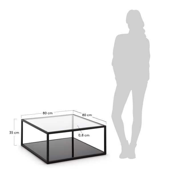 BLACKHILL SQUARE COFFEE TABLE 80 X 80...