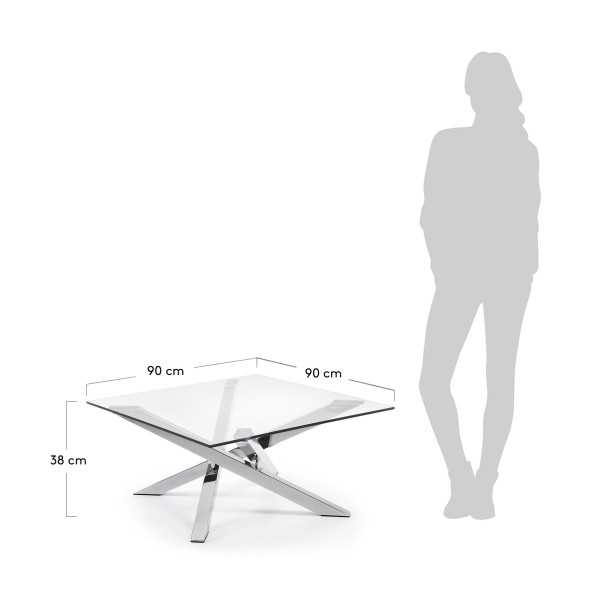 MESA DE CENTRO KAMIDO 90 X 90 CM...