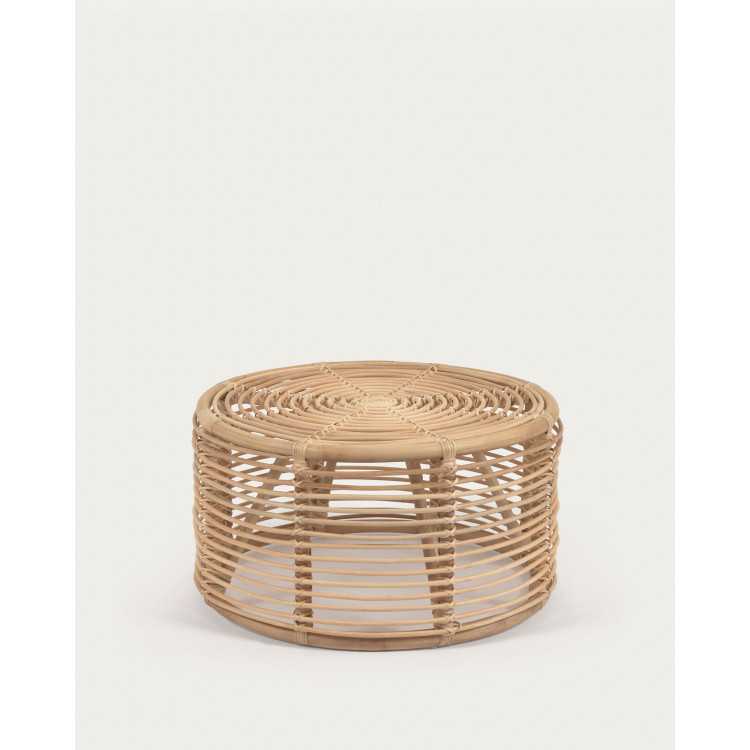 KOHANA ROUND COFFEE TABLE IN NATURAL FINISH RATTAN D 66 CM