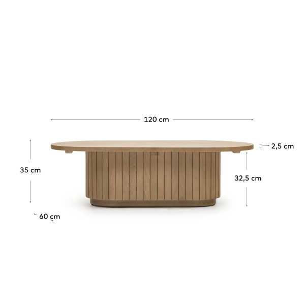 TABLE BASSE LICIA EN BOIS DE MANGUIER...