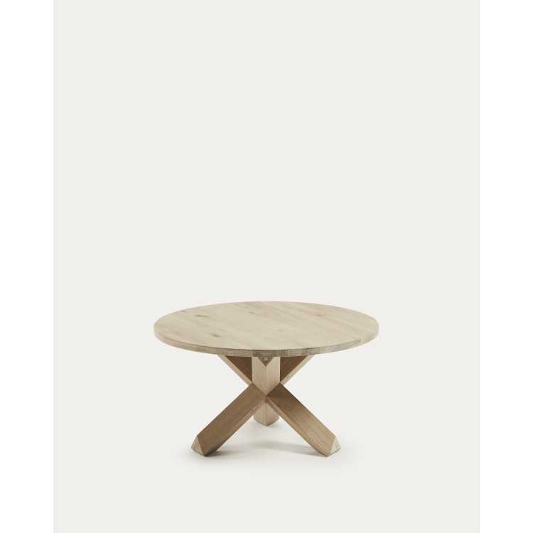 TABLE BASSE LOTUS D 65 CM EN CHÊNE MASSIF