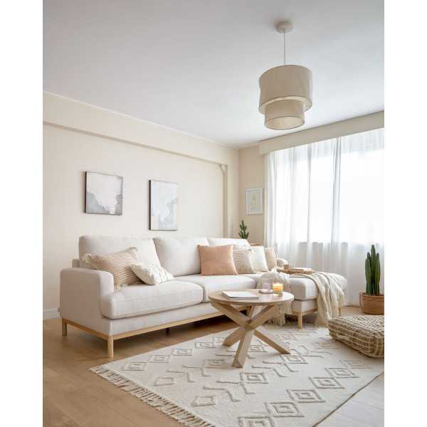 TABLE BASSE LOTUS D 65 CM EN CHÊNE...