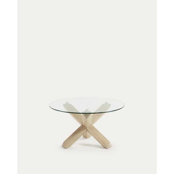 MESA DE CENTRO LOTUS D 65 CM VIDRO E...