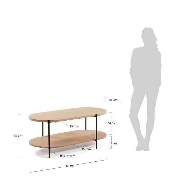 PALMIA COFFEE TABLE IN SOLID MANGO...