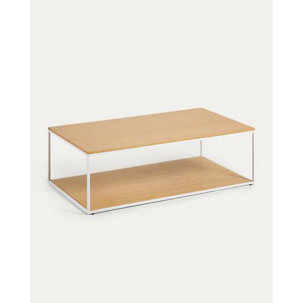 YOANA COFFEE TABLE IN OAK VENEER AND...