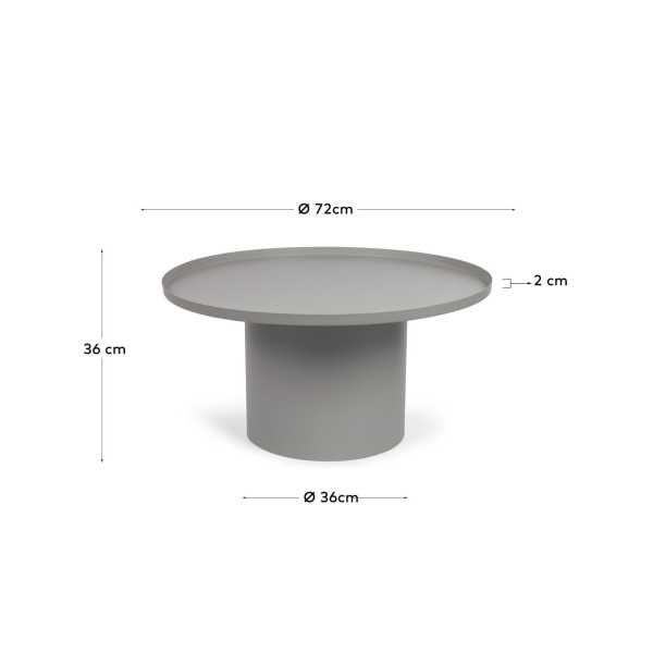 MESA DE APOIO REDONDA FLEKSA EM METAL...