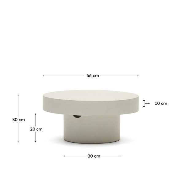 AIGUABLAVA ROUND INT/EXT COFFEE TABLE...