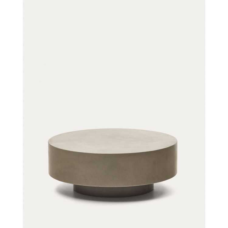 TABLE BASSE INT/EXT RONDE GARBET EN CIMENT D 80 CM