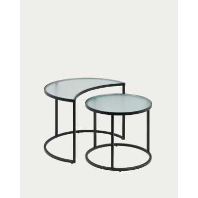 BAST SET OF 2 SIDE TABLES
