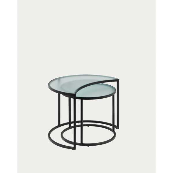 BAST SET OF 2 SIDE TABLES