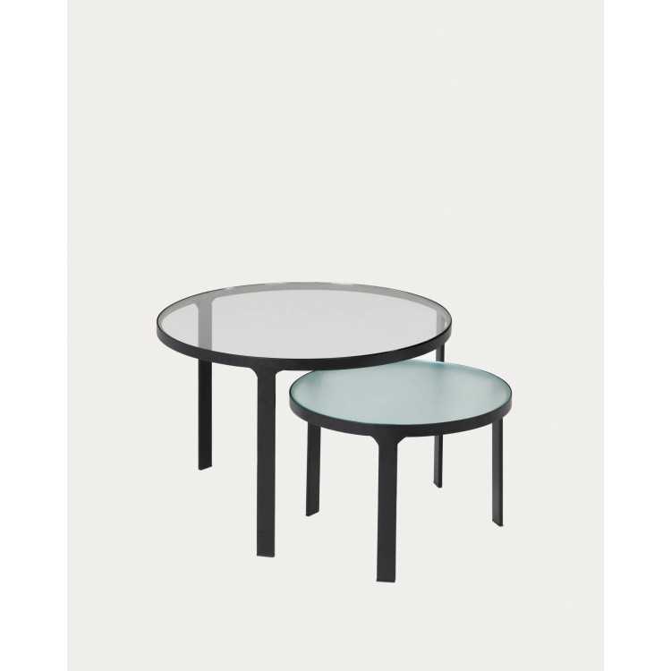 ONI SET OF 2 SIDE TABLES D 70 CM / D 50 CM