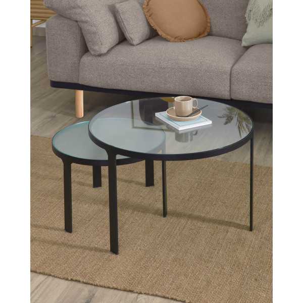 ONI SET OF 2 SIDE TABLES D 70 CM / D...