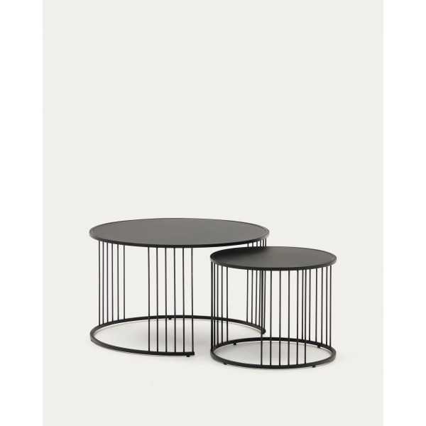 SET OF 2 HADAR NEST OF SIDE TABLES...