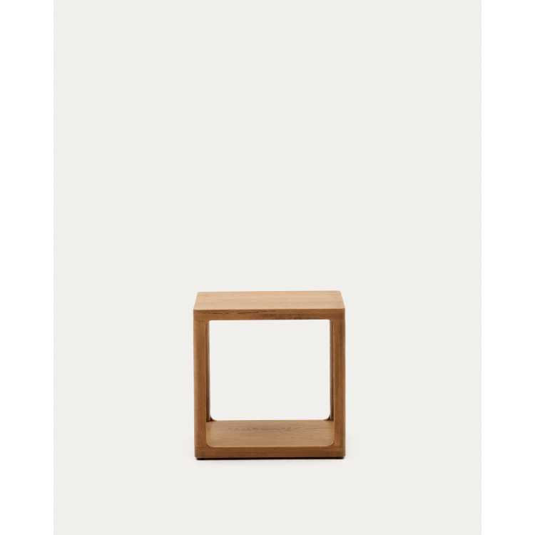 MESA AUXILIAR MAYMAI EM MADEIRA CARVALHO 50 X 50 CM