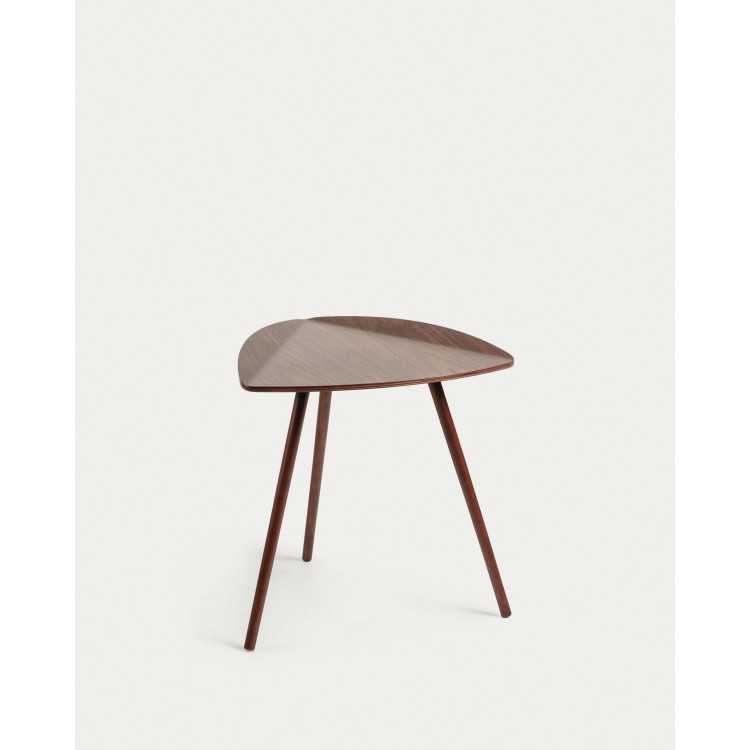 DAMASCUS SIDE TABLE WALNUT PLYWOOD 45 X 47 CM