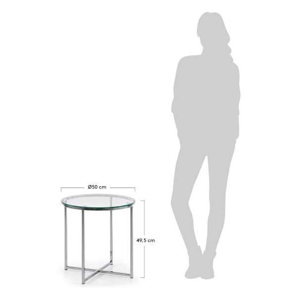 MESA LATERAL DIVIDIDA D 50 CM