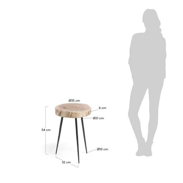EIDER SIDE TABLE IN ACACIA WOOD AND...