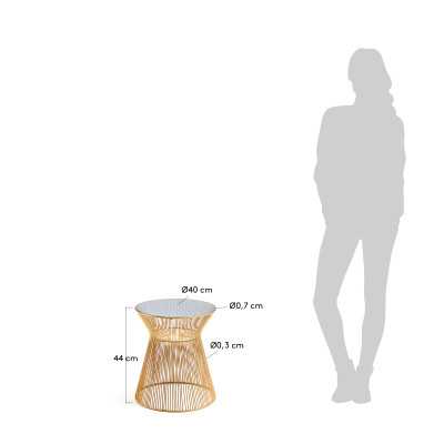 TABLE D'APPOINT JOLENE D 40 CM 2