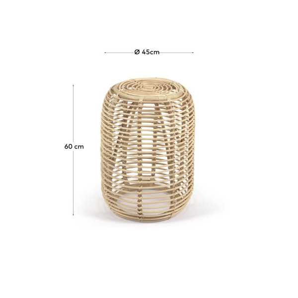 TABLE D'APPOINT KOHANA RONDE EN ROTIN...
