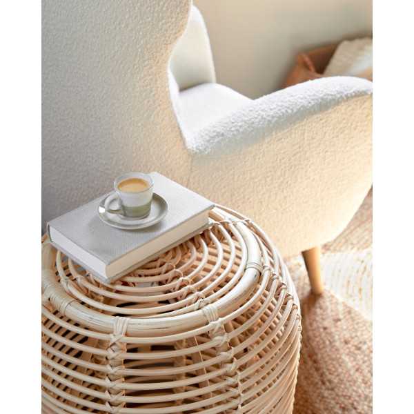 TABLE D'APPOINT KOHANA RONDE EN ROTIN...