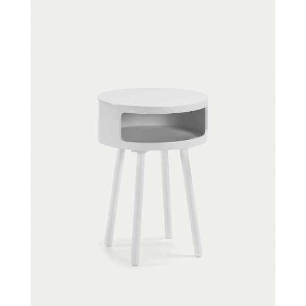 MESA LATERAL KURB BD 40 CM BRANCO FSC...