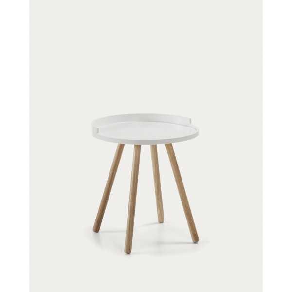 MESA LATERAL KURB BRANCA D 46 CM FSC...