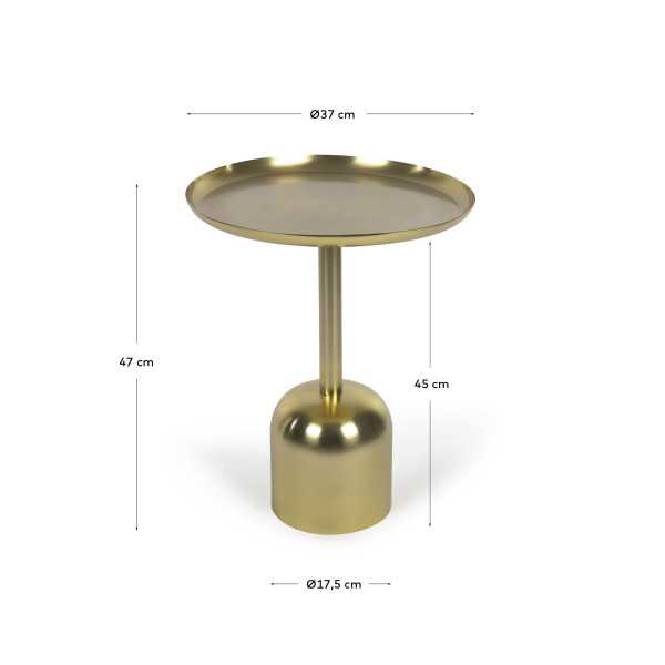 TABLE D'APPOINT RONDE ADALUZ EN MÉTAL...