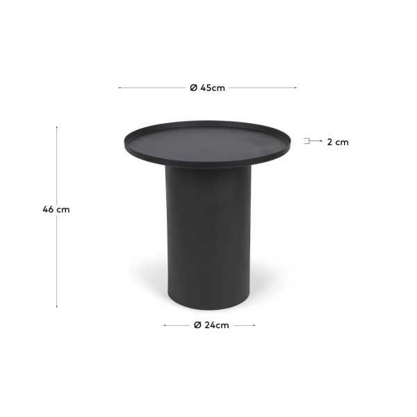 MESA DE APOIO REDONDA FLEKSA EM METAL...