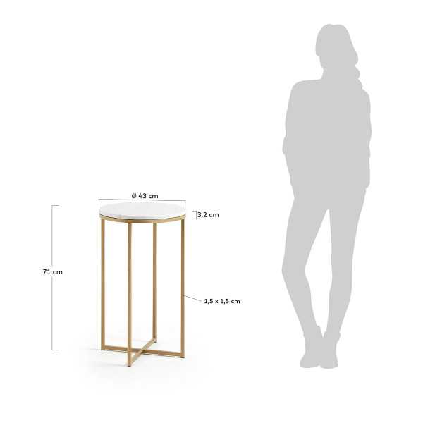 TABLE D'APPOINT SHEFFIELD EN MARBRE...