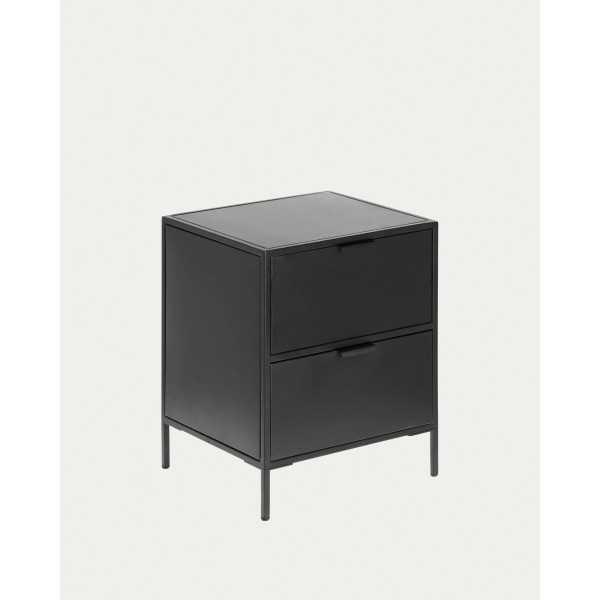 SHANTAY BEDSIDE TABLE IN BLACK FINISH...