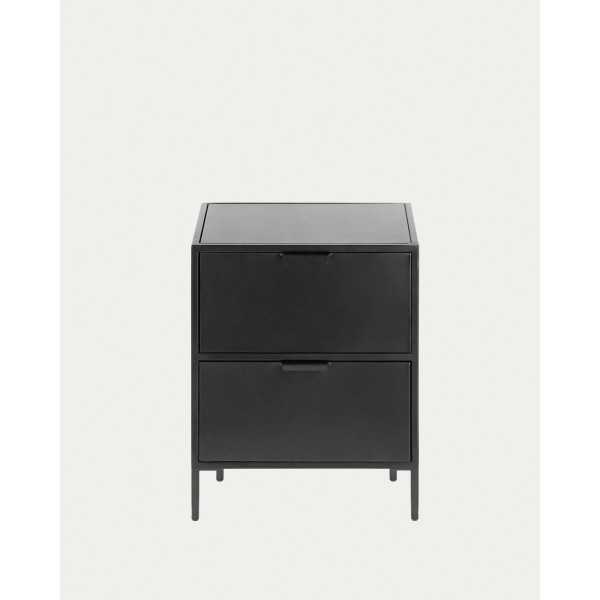 SHANTAY BEDSIDE TABLE IN BLACK FINISH...