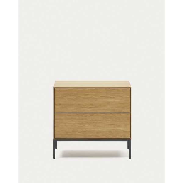 VEDRANA BEDSIDE TABLE 2 DRAWERS OAK...