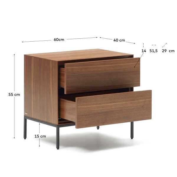 MESA DE CABEÇA VEDRANA COM 2 GAVETAS...