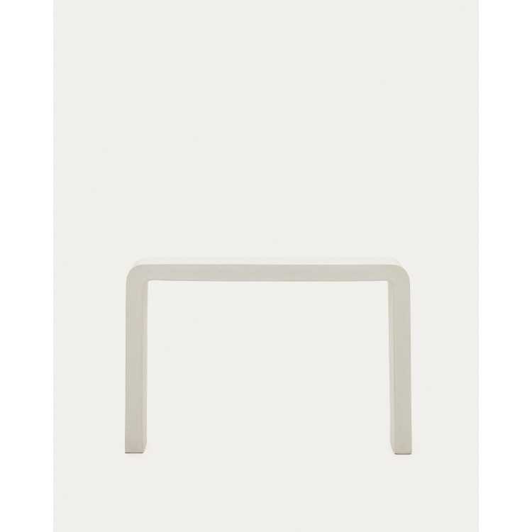 CONSOLA AIGUABLAVA EM CIMENTO BRANCO 120 X 80 CM