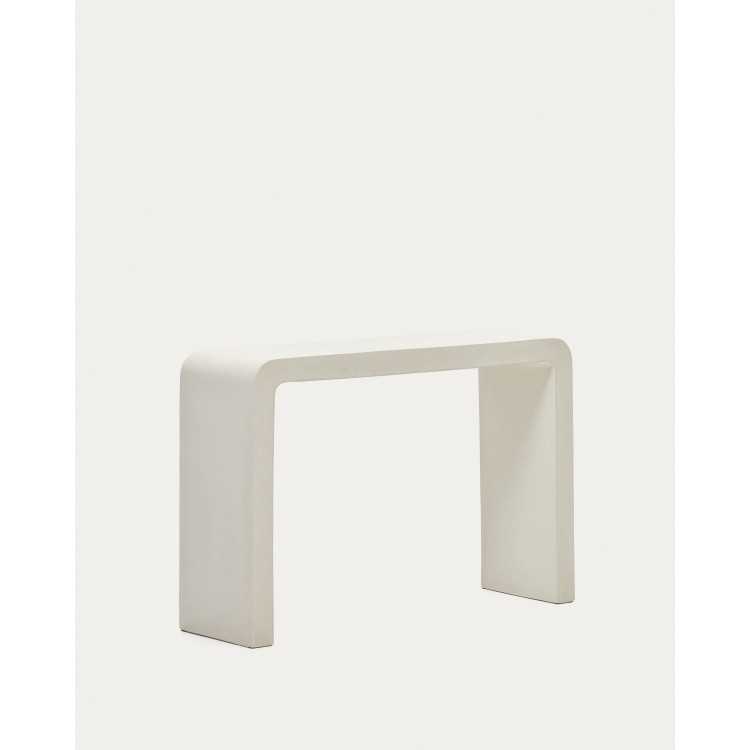 CONSOLA AIGUABLAVA EM CIMENTO BRANCO 120 X 80 CM
