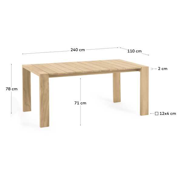 TABLE DE JARDIN VICTOIRE EN BOIS DE...