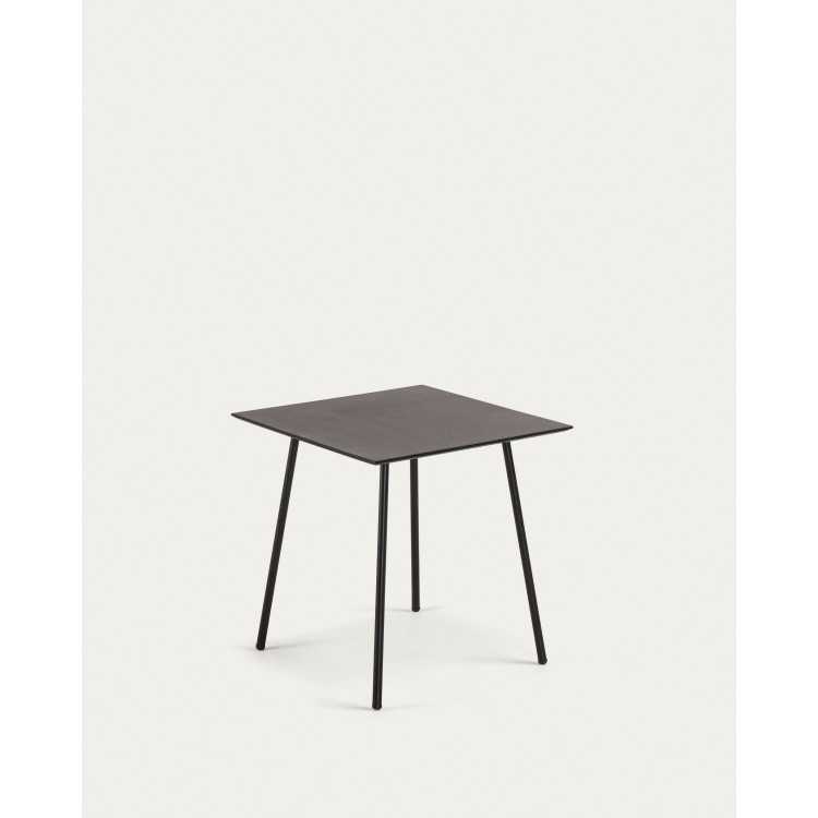 MATHIS FIBER CEMENT TABLE WITH BLACK FINISH STEEL LEGS 75 X 75 C