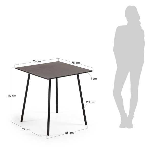 MATHIS FIBER CEMENT TABLE WITH BLACK...