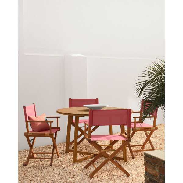 DAFNE ROUND GARDEN TABLE IN ACACIA...